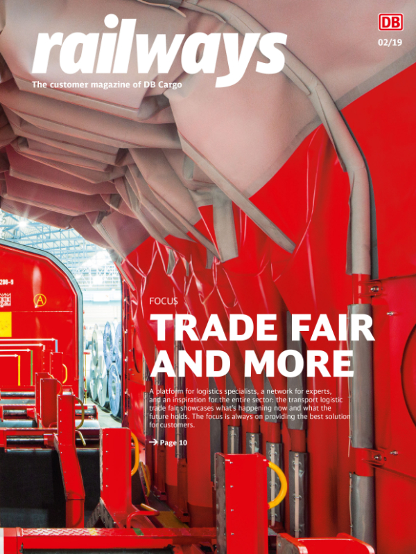 railways DB Cargo Kundenmagazin Cover 1-2019