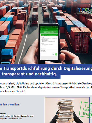 TFS Fahrer App Broschüre