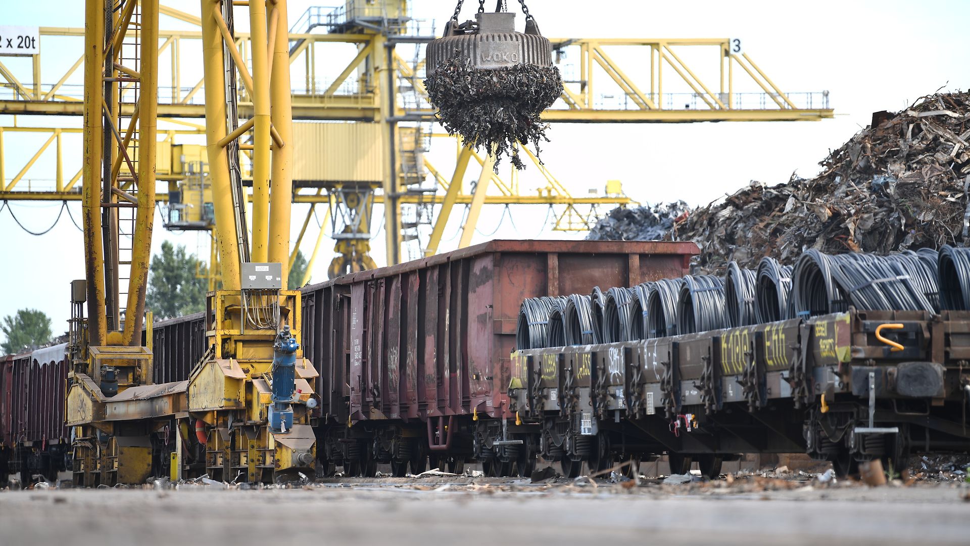  Schrottverladung bei Badische Stahlwerke GmbH