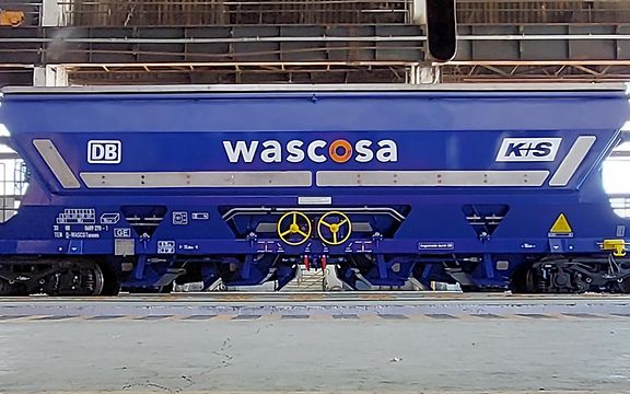 Neuer Schüttgutwagen für korrosives Ladegut bei K+S 