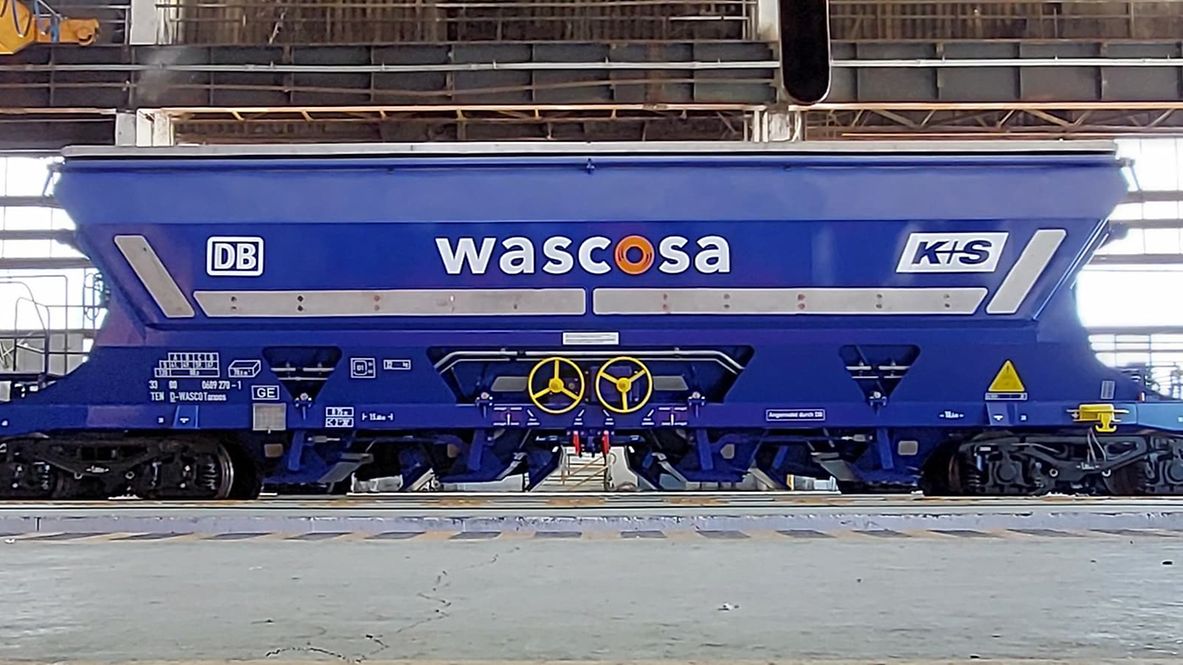 Neuer Schüttgutwagen für korrosives Ladegut bei K+S 