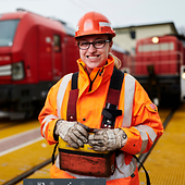 Female train driver 