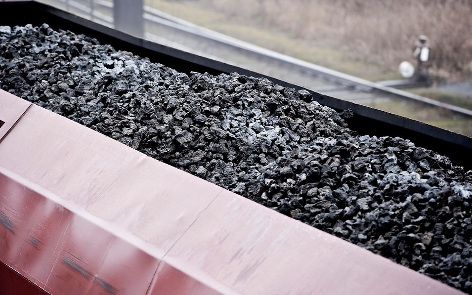 Coal wagon from above