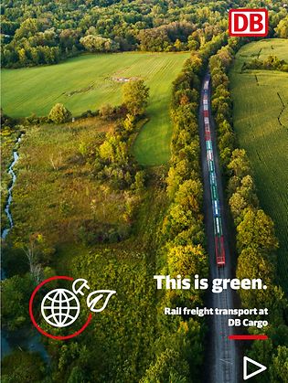Cover Umweltbroschüre von DB Cargo