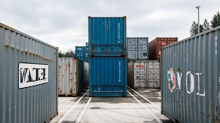 Verladung Container