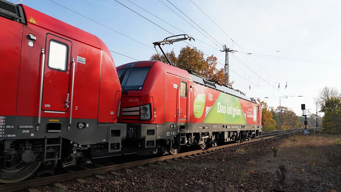 Das ist grün Lok