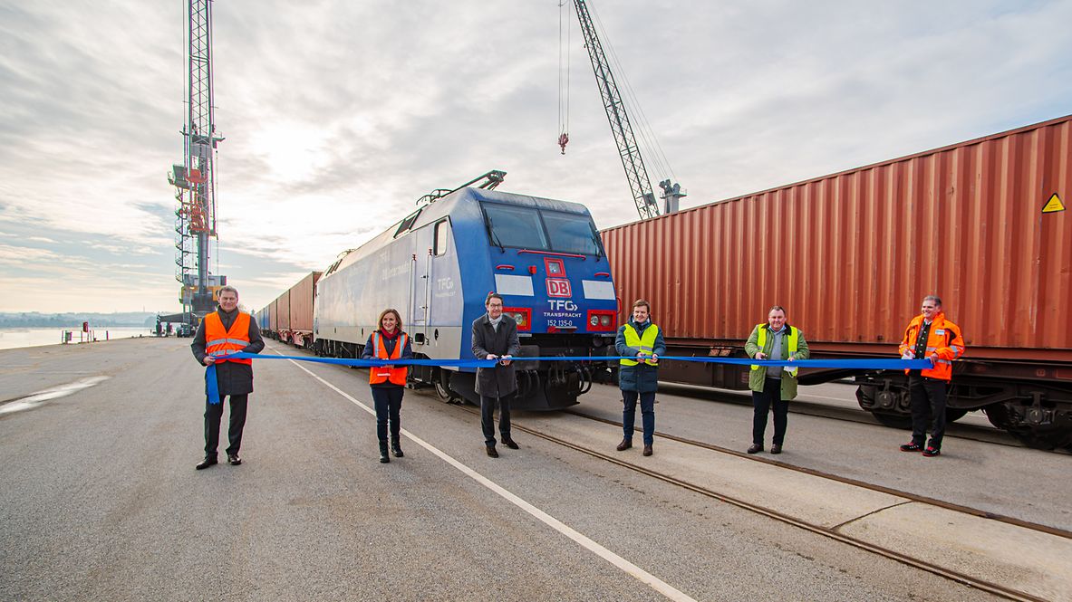 Eröffnung Güterzugverbindungen bayerhafen zu den Nordseehäfen