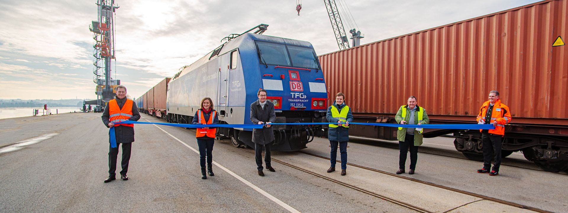 Eröffnung Güterzugverbindungen bayerhafen zu den Nordseehäfen