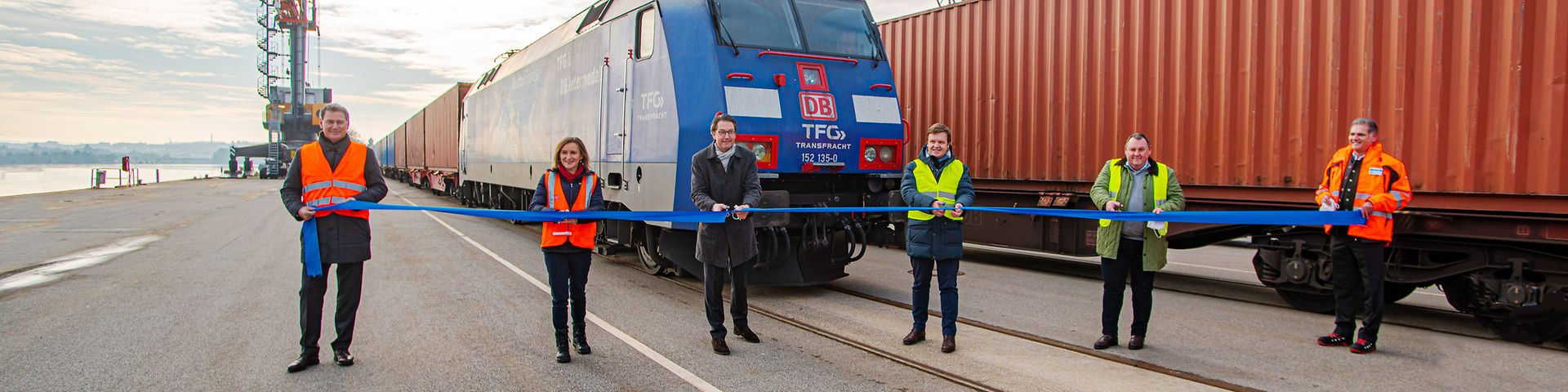 Opening of freight train connections bayerhafen to the north Sea ports