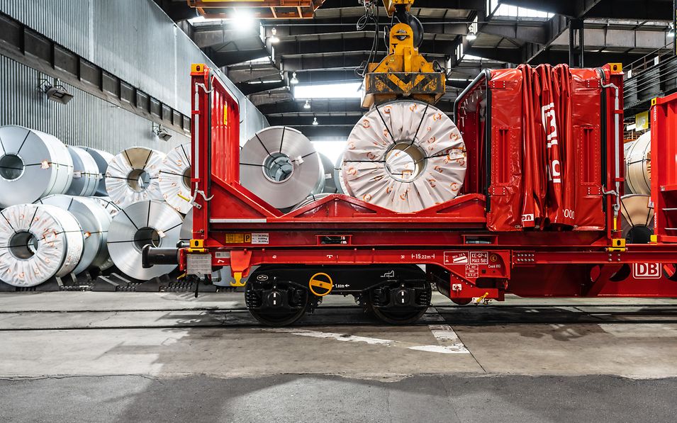 Undercarriage of our multifunctional and modular freight wagon in Minden 