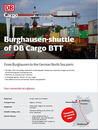 Flyer Burghausen-shuttle German ports_EN