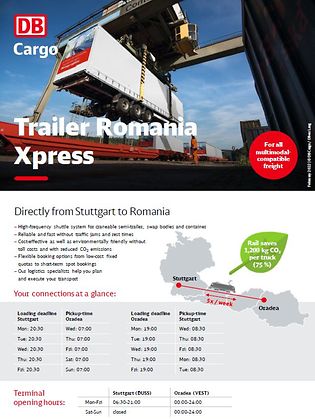 Cover for brochure Trailer Romania Xpress