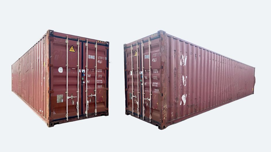 Container trading uality Level 3 - container in moderate visual condition